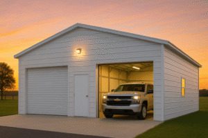 30x25x10 Metal Garage
