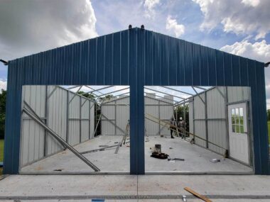 Keen's Buildings, Keen's UrbanElite 24x30 Metal Garage (2-Car Garage + Storage or Workshop space), 720 sqft, KBG-3G243000-...