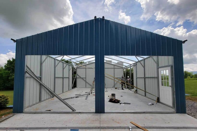 Keen'S Buildings, Keen'S Urbanelite 24X30 Metal Garage (2-Car Garage + Storage Or Workshop Space), 720 Sqft, Kbg-3G243000-...