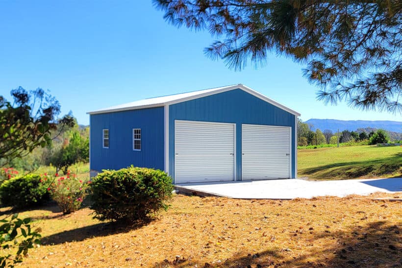 Keen'S Buildings, Keen'S Urbanelite 24X30 Metal Garage (2-Car Garage + Storage Or Workshop Space), 720 Sqft, Kbg-3G243000-...