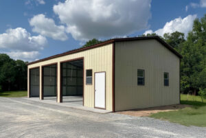 26x50x12 Metal Garage/ Workshop Installed