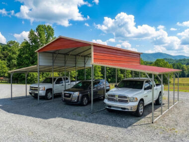 Keen's Buildings, 42x25 Open Step Down Barn, KSDB-425012-OP