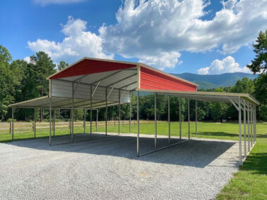 Keen's Buildings, 42x25 Open Step Down Barn, KSDB-425012-OP