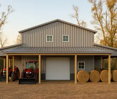 Pole Barns with Porches