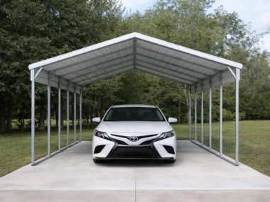 Keen's Buildings, 12x20 Carport, KBC-122000-OPN