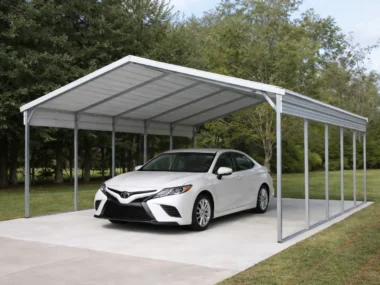 Keen's Buildings, 12x25 Carport, KBC-122500-OPN