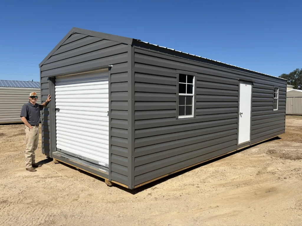 12x30 Shed with Roll-up Door
