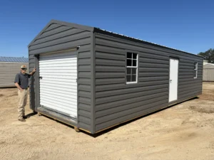12x30 Shed with Roll-up Door