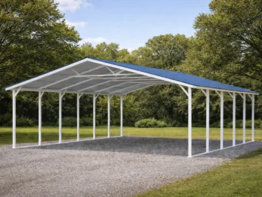 Keen's Buildings, 28x25 Carport, KBC-282500-OPN