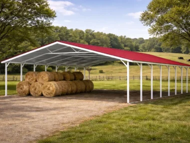 28x50 Carport on a working farm