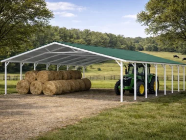 Keen's Buildings, 30x50 Carport, KBC-305000-OPN