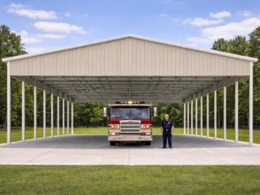 Keen's Buildings, 50x50 Carport, KBC-505000-OPN