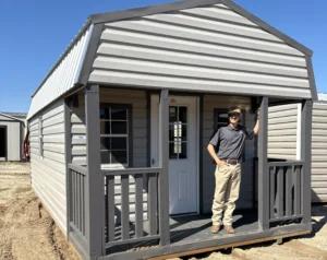 12x24 Cabin/Barn with Porch - Clearance Shed