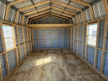 Keen's Buildings, 12x24 Cabin/Barn with Porch - Clearance Shed, CLSH-1224GMP-1D4W