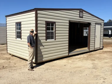 Keen's Buildings, 12x24 Shed with Roll-up Door, CLSH-122407-1R1D4W