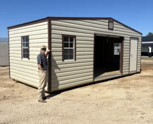 12x24 Shed with Roll-up Door