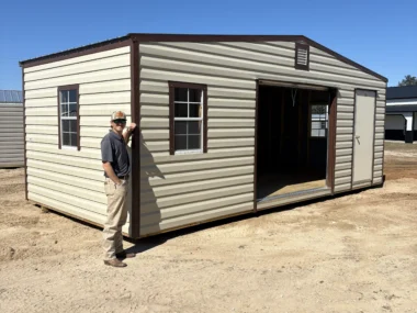 Keen's Buildings, 12x24 Shed with Roll-up Door, CLSH-122407-1R1D4W