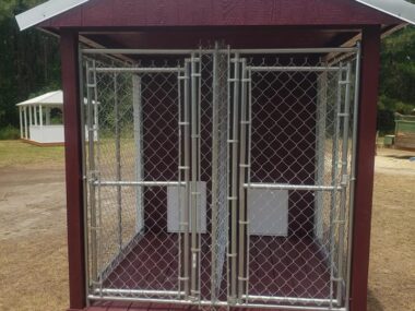 Keen's Buildings, 7x10 Dog Kennel - Double Run, KBDK-071007-2B