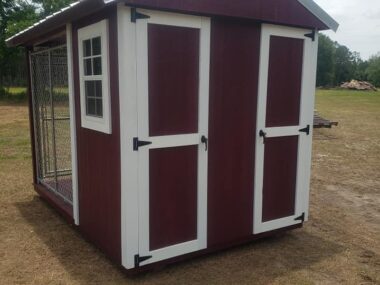 Keen's Buildings, 7x10 Dog Kennel - Double Run, KBDK-071007-2B