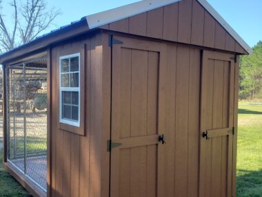 Keen's Buildings, 7x12 Dog Kennel - Double Run, KBDK-071207-2B