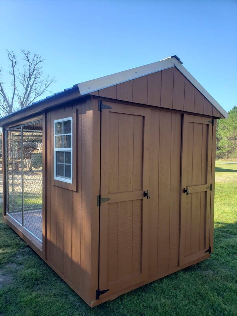 Keen'S Buildings, 7X12 Dog Kennel - Double Run, Kbdk-071207-2B
