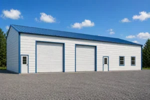 30x55 Metal Building - RV Garage with Rear Workshop