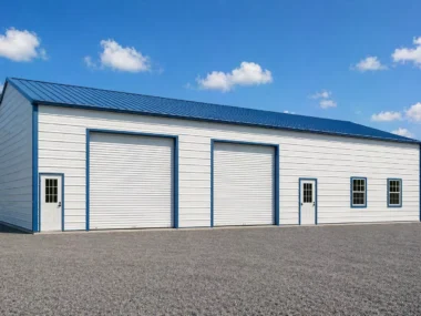 30x55 Metal Building - RV Garage with Rear Workshop