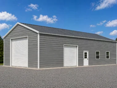 30x70 Metal Building - Long Workshop or Equipment Garage