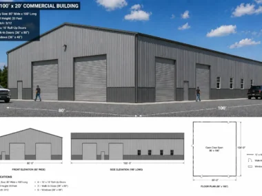 80x100 Metal Building - Distribution Warehouse
