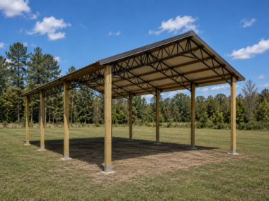 20x30 Pole Barn installed in Florida
