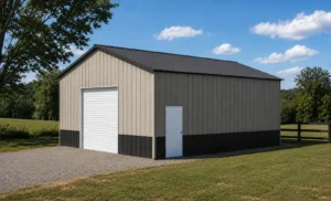24x30 Enclosed Pole Barn