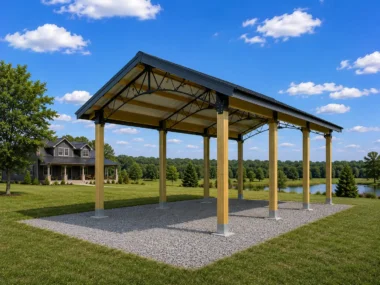 24x36 Post Frame Building on a rural property