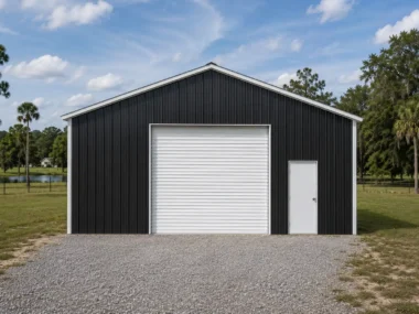 30x30 Enclosed Pole Barns for Sale in Georgia