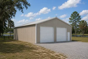 30x40 Enclosed Pole Barn