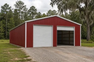 30x50 Enclosed Pole Barn