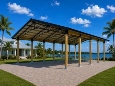 Keen's Buildings, 40x40 Pole Barn, KBP-404000-OP