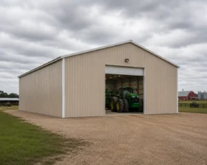 40x50 Enclosed Pole Barn