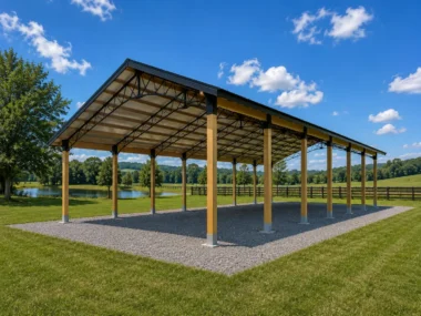 Keen's Buildings, 40x50 Pole Barn, KBP-405000-OP