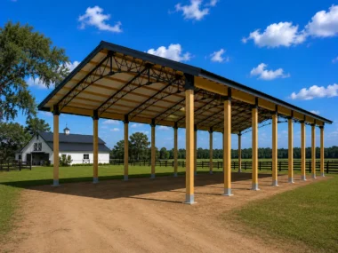Keen's Buildings, 40x60 Pole Barn, KBP-406000-OP