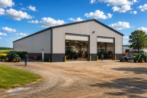40x80 Enclosed Pole Barn