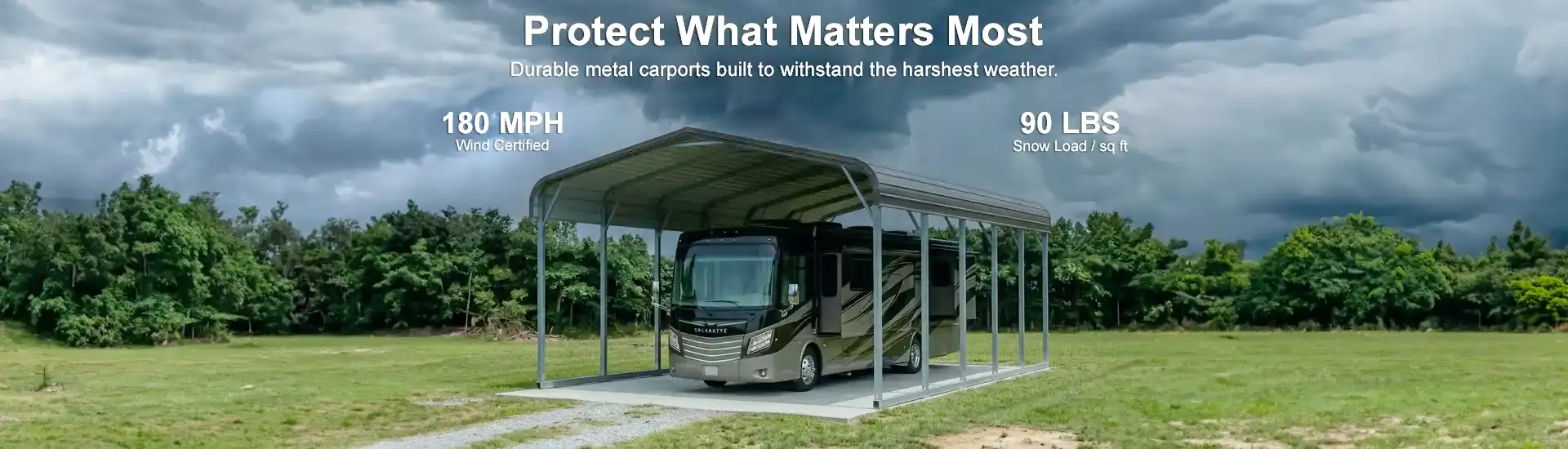 Extreme Weather Durable Metal Carports for Sale